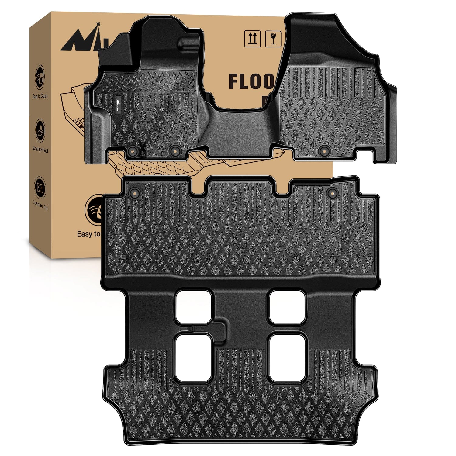 2011 2012 2013 2014 2015 2016 2017 Honda Odyssey TPE Floor Mats