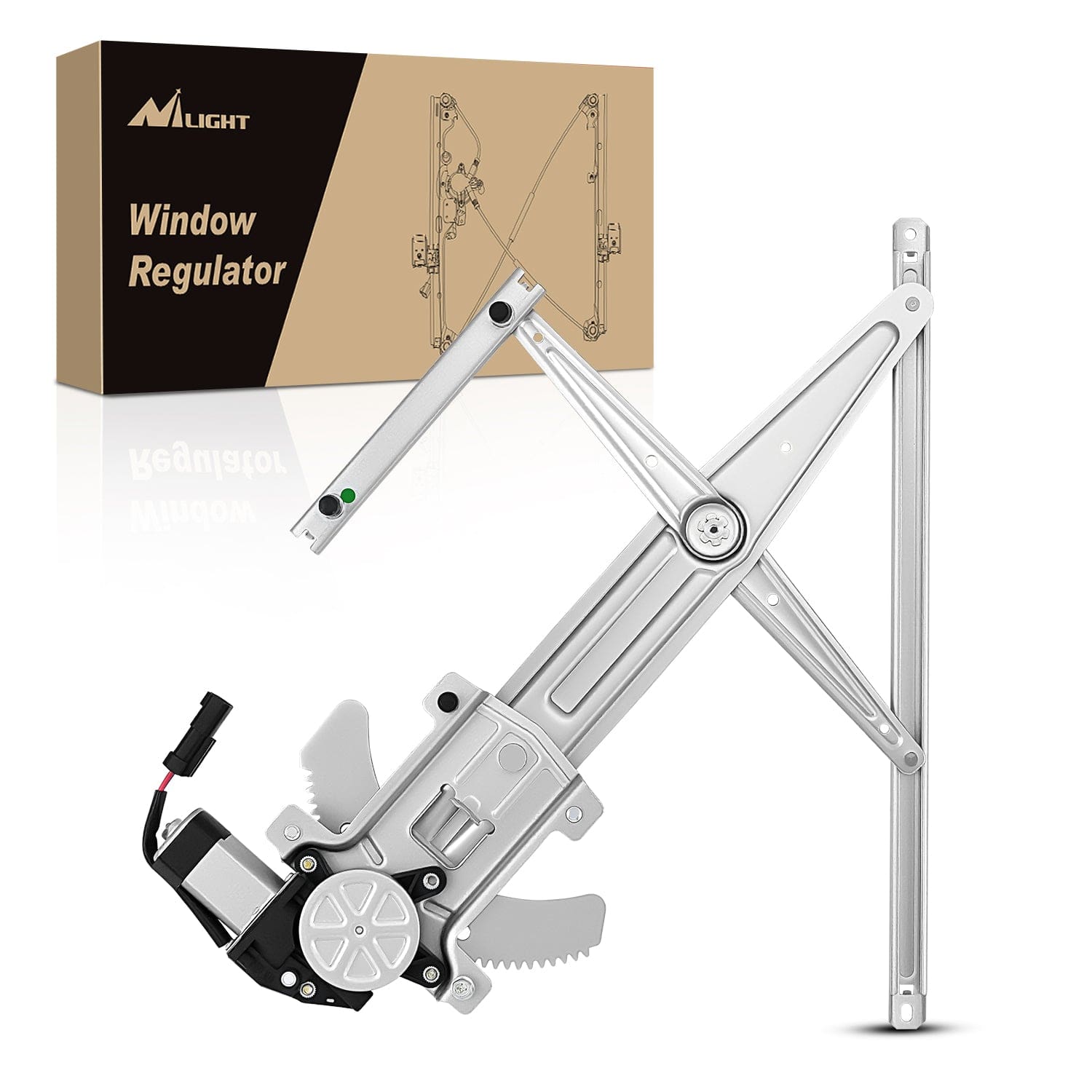 Front Driver Window Regulator with Motor, Compatible with Chevy Colorado/GMC Canyon 2004 2005 2006 2007 2008 2009 2010 2011 2012, Power Window Lift Motor Assembly, OE Replacement, 741-014