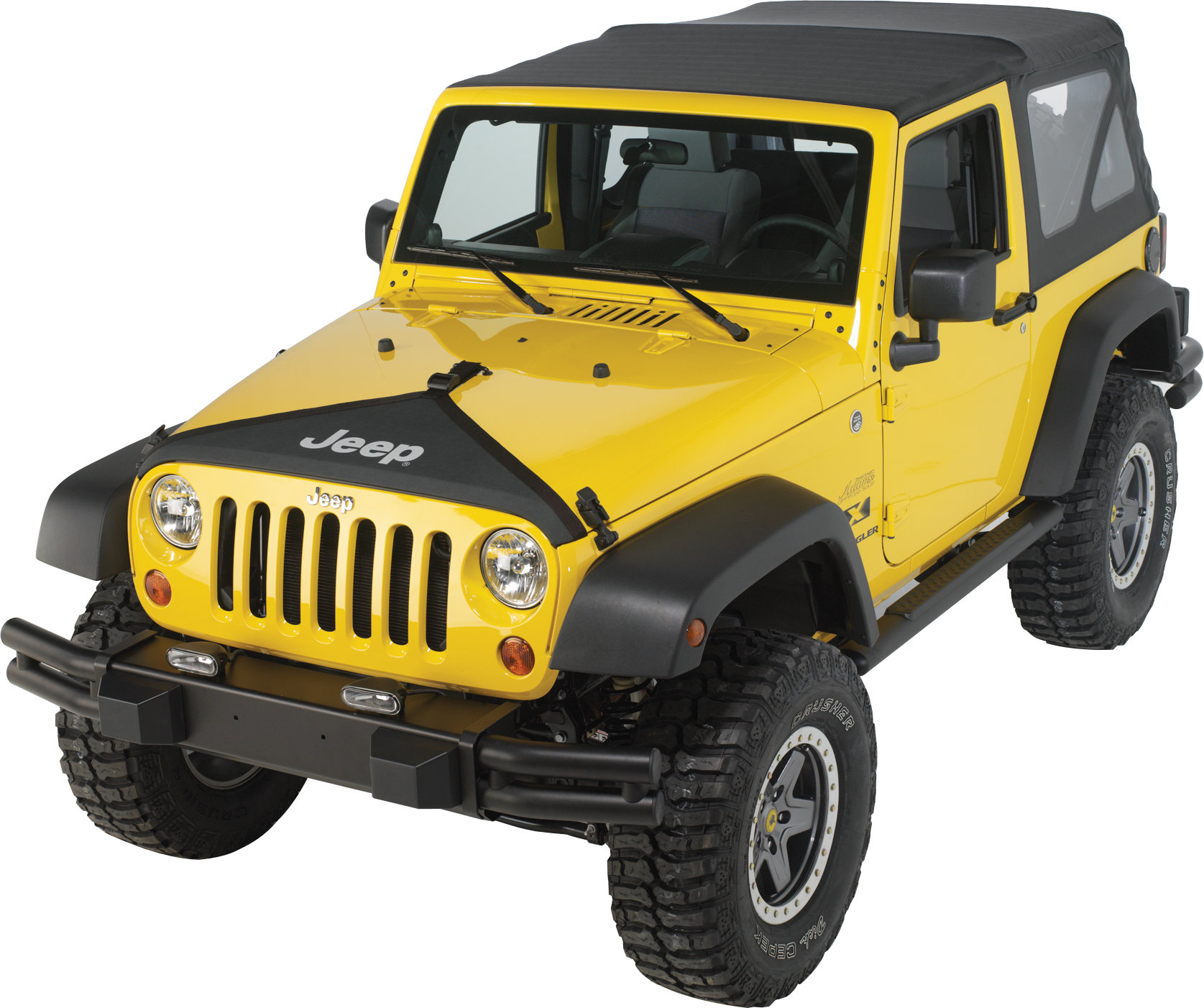 Mopar 82210316 Hood Cover with Jeep Logo for 07-18 Jeep Wrangler JK