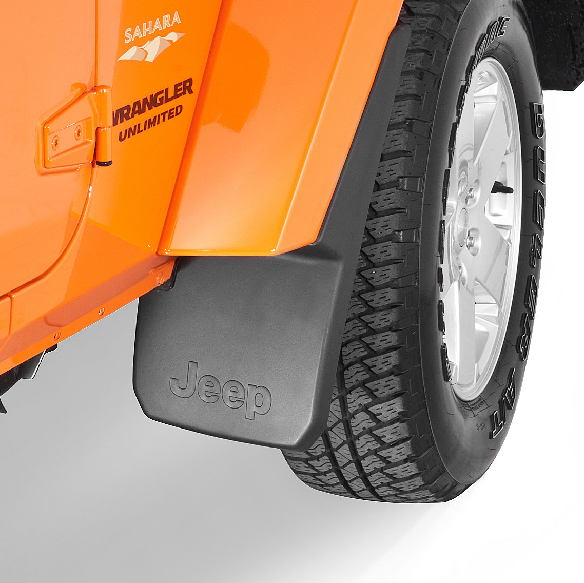 Mopar 82210233 Jeep Logo Front Splash Guardsfor 07-18 Jeep Wrangler JK