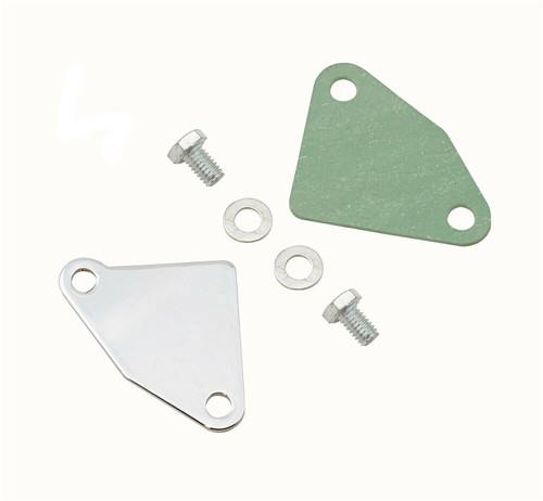 7631 EGR Block Off Plate with Gasket & Hardware for Small Block Chevy