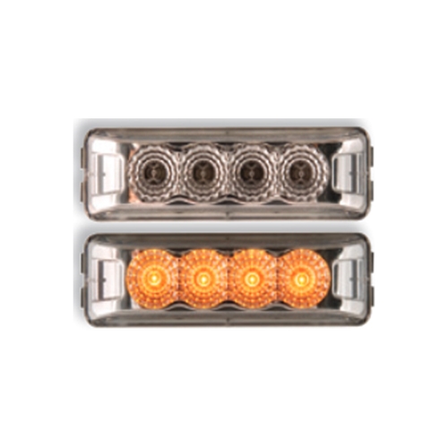 Optronics Clear Lens Amber Miro-Flex™ Thin Line Sealed LED Marker/Clearance Light- MCL63CABK