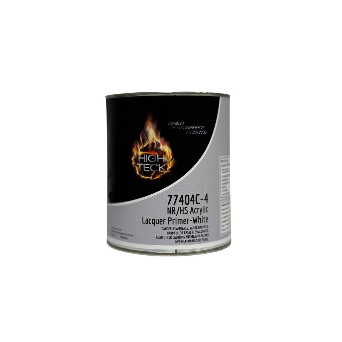 High Teck 77404C-4 High Solids Acrylic Lacquer Primer - White, Quart, Fast Dry, Easy Sand, High