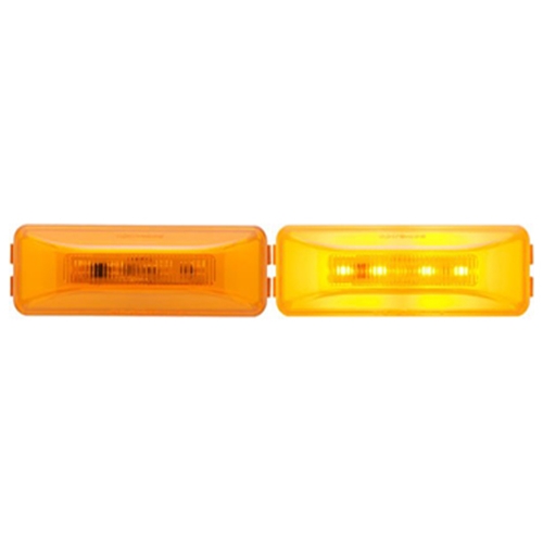 Optronics Amber GloLight Thinline Sealed LED Marker/Clearance Light - MCL165ABK