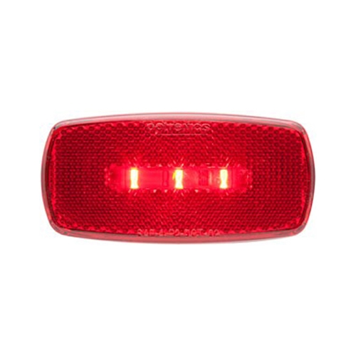 Optronics Red Surface Mount LED Marker/Clearance Lights with Reflex w/White Base - MCL32RB