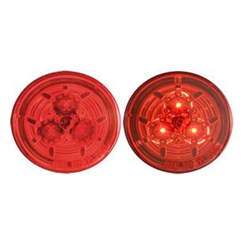 Optronics Red Miro-Flex™ 2.5” Round Sealed LED Marker/Clearance Light - MCL51RBK