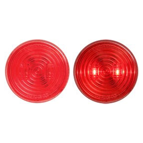 Optronics FLEET Count™ 2.5” Round Sealed Red LED Marker/Clearance Light - MCL527RBK