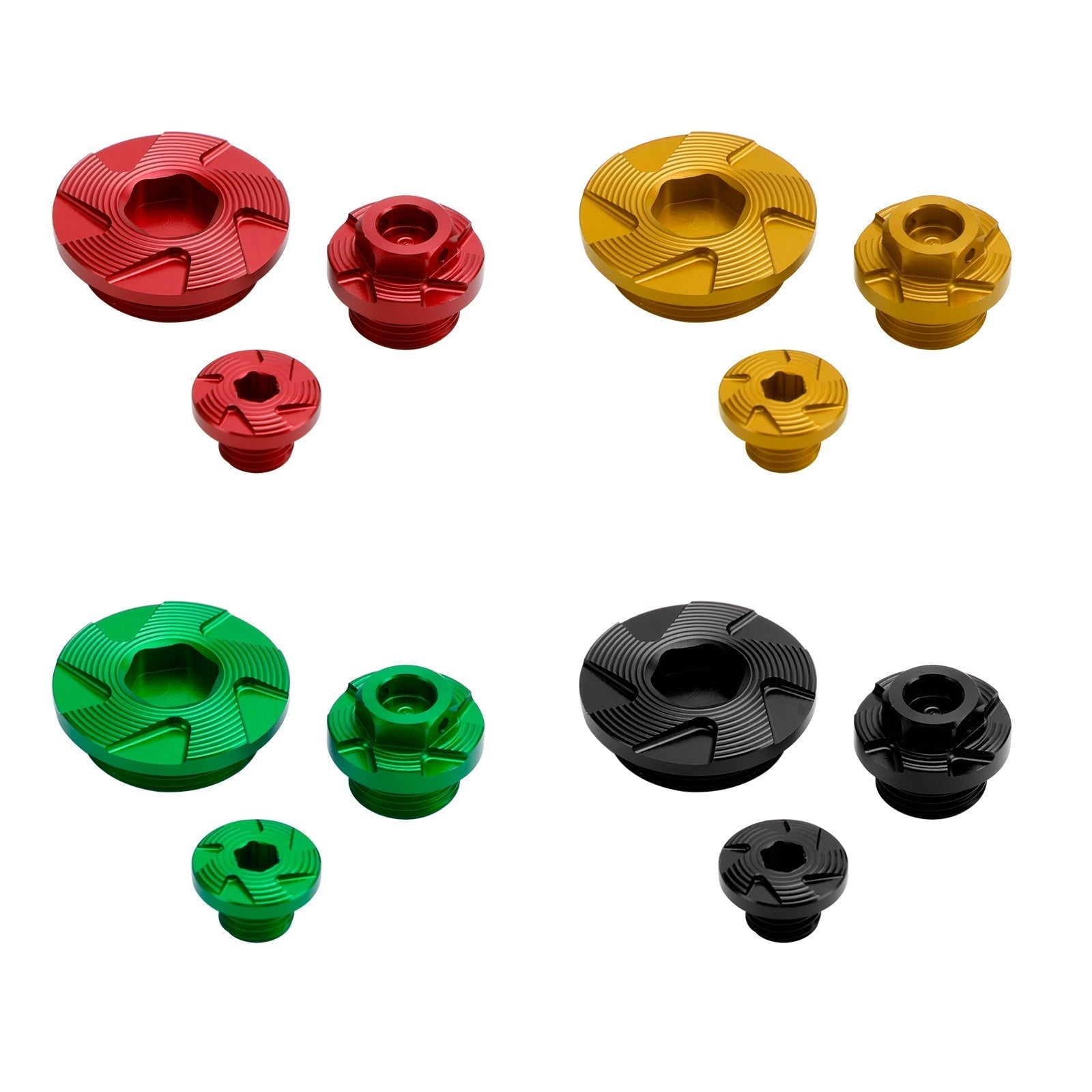 ALU Billet Engine Plug Kit For Kawasaki KX250 KX250F KX450 KX450F 2009-2020
