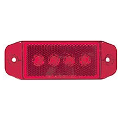 Optronics Sealed Red LED Surface Mount Marker/Clearance Light with Reflex - MCL76RB