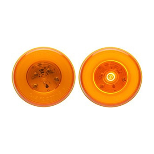 Optronics GloLight™ 2.5” Round Sealed Amber LED Marker/Clearance Light - MCL157ABK