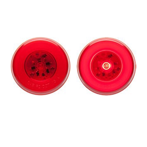 Optronics GloLight™ 2.5” Round Sealed Red LED Marker/Clearance Light - MCL157RBK