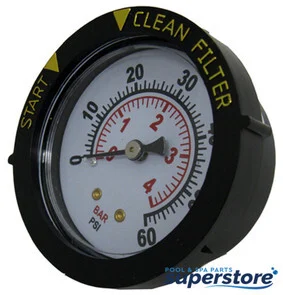 788379704353 Pentair Pool Products Pressure Gauge, Pentair StaRite PacFab, Back Mount 190059 155050