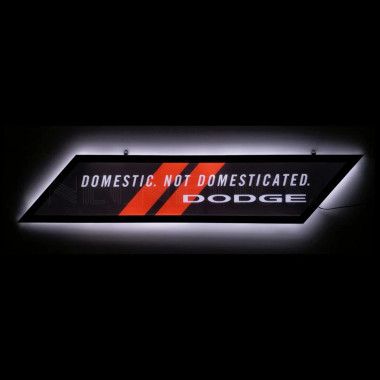 Neonetics 7LEDDG Dodge Domestic Not Domesticated Slim Line Led Sign