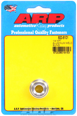 ARP 800-8101 6061 Aluminum Weld-In Bung - 1/4" NPT Female Thread