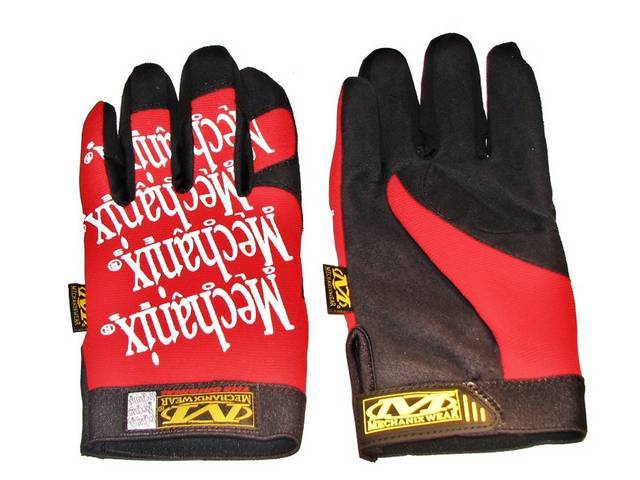 MECHANIX WEAR GLOVES, ORIGINAL, RED, LARGE