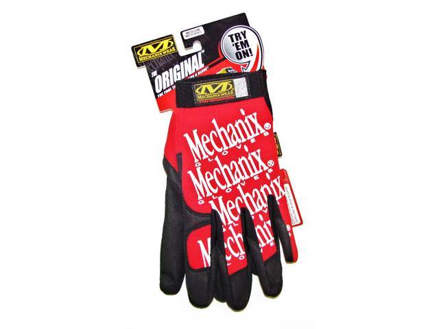 MECHANIX WEAR GLOVES, ORIGINAL, RED, MEDIUM