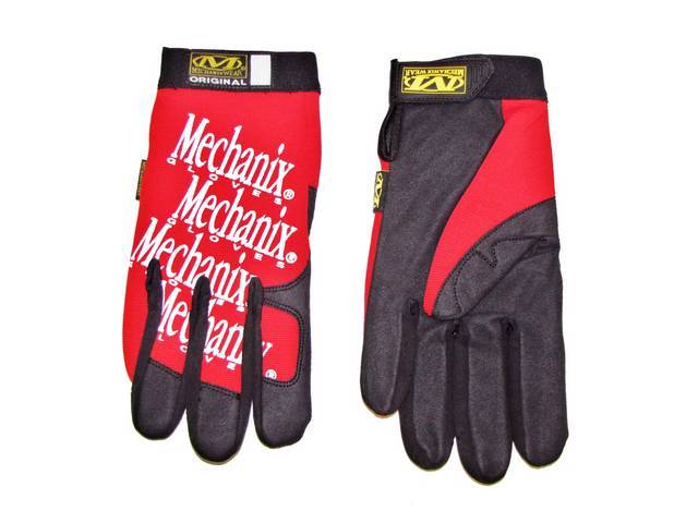 MECHANIX WEAR GLOVES, ORIGINAL, RED, EXTRA LARGE