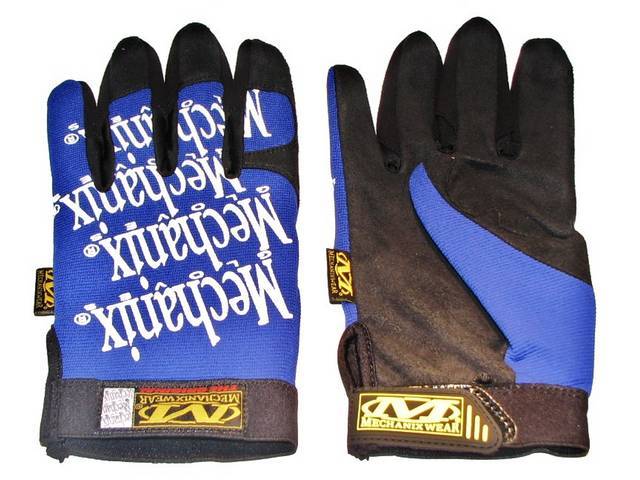 MECHANIX WEAR GLOVES, ORIGINAL, BLUE, LARGE