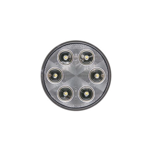 Optronics FLEET Count™ 4 Inch Round Clear back-up light, recess mount, standard 2-pin connection - BUL06CBK