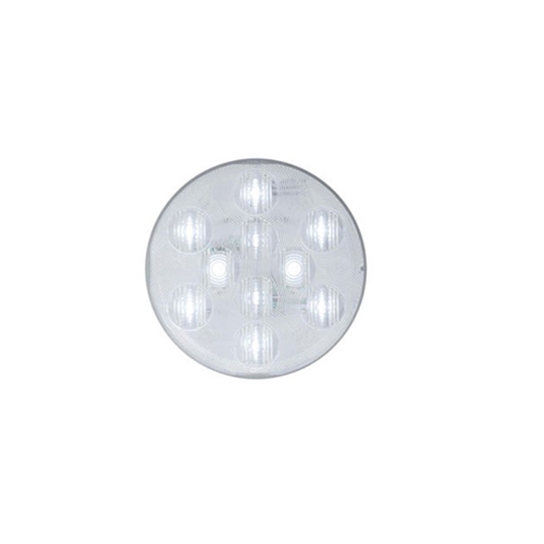 Optronics 4 Inch Round Clear back-up light, recess mount, standard 2-pin connection, 12V - BUL11CBK