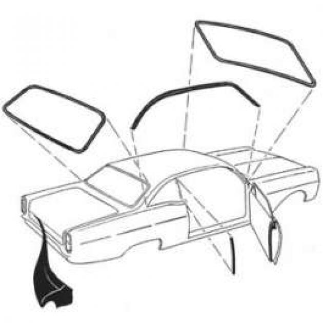 70 Galaxie Weatherstrip Kit (Fastback)