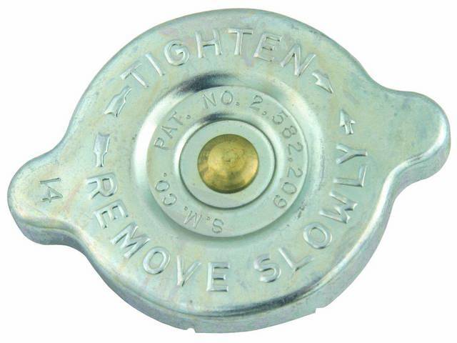 Radiator Cap, SMCO, Zinc