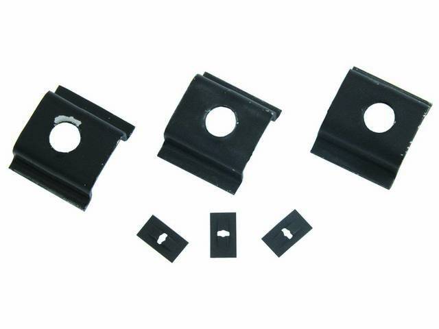 Grille Mounted Running Horse Emblem Clips