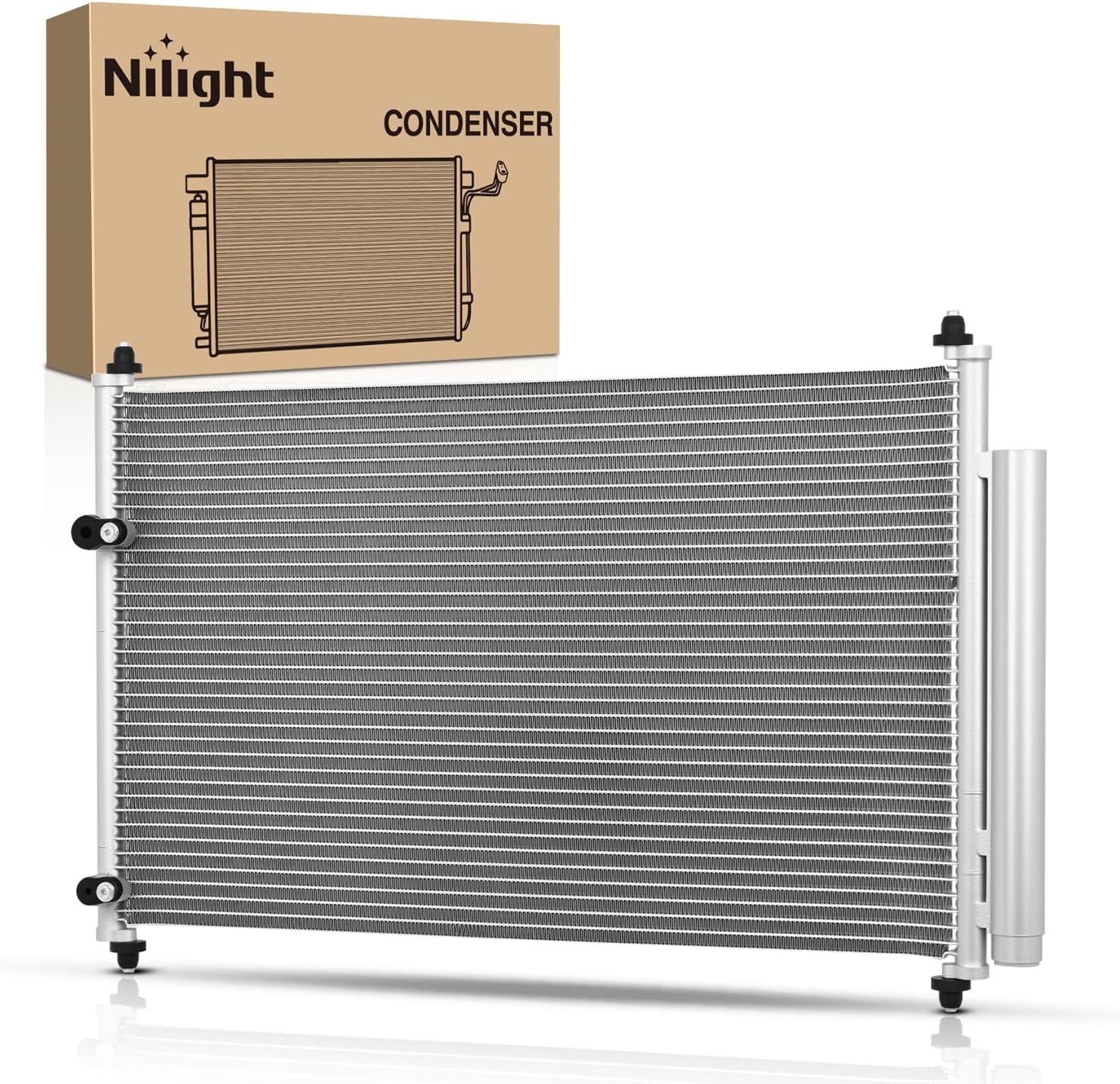 AC Condenser Compatible with Toyota Corolla 2009-2019 Pontiac Vibe 2009-2010 Scion xB 2008-2015 Air Conditioning A/C Condenser with Receiver Drier Replace# 3686, 7013686, SC3030105, 8845002330