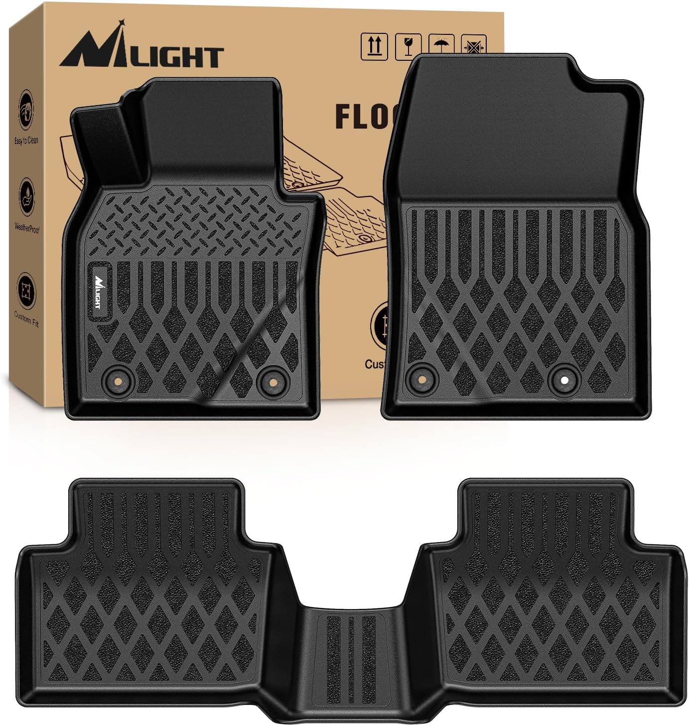 TPE Floor Mats for Mazda CX-30 CX30 2020 2021 2022 2023 2024 2025 2026 All Weather Custom Fit Heavy Duty Floor Liners