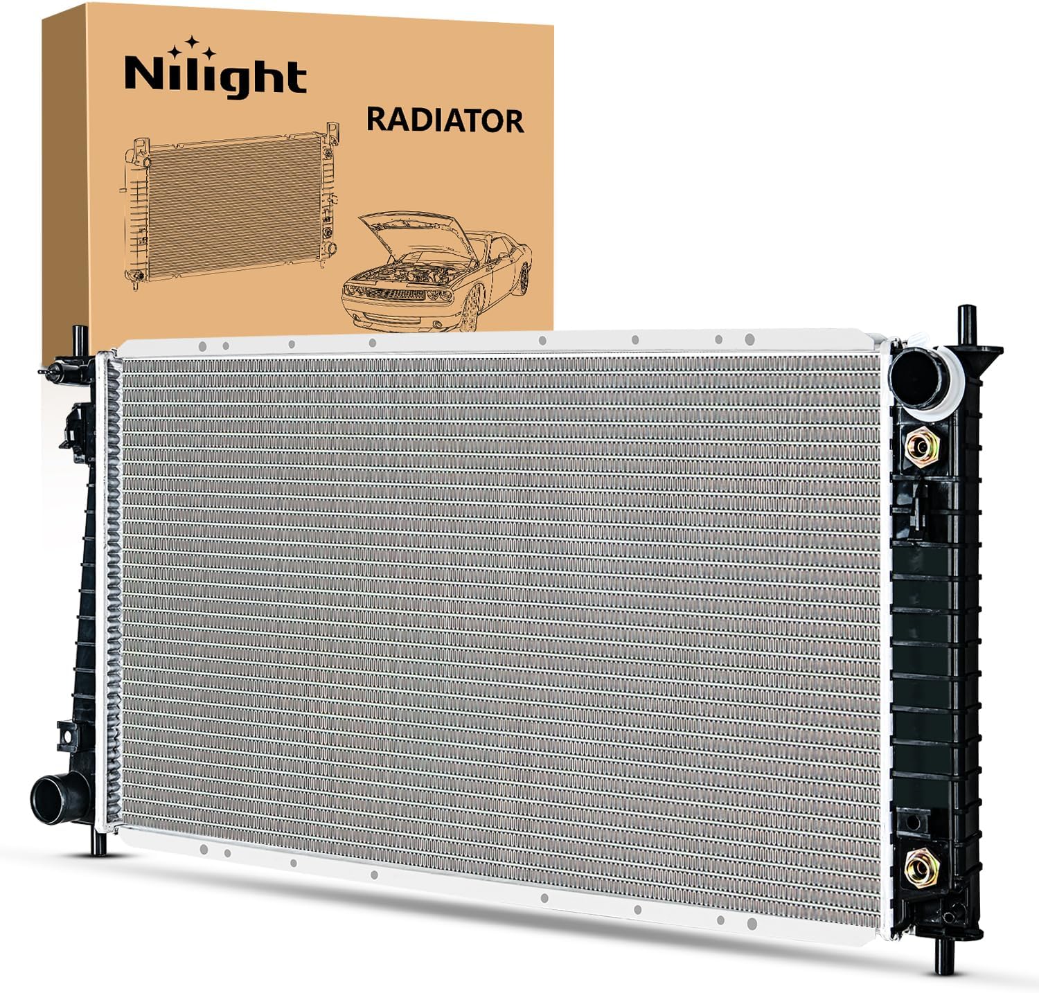 Radiator for Ford F150 1999 2000 2001 2002 2003 2004, F-250 F-350 1999-2003, Expedition Lincoln Navigator 4.2L 4.6L 5.4L 1999-2001