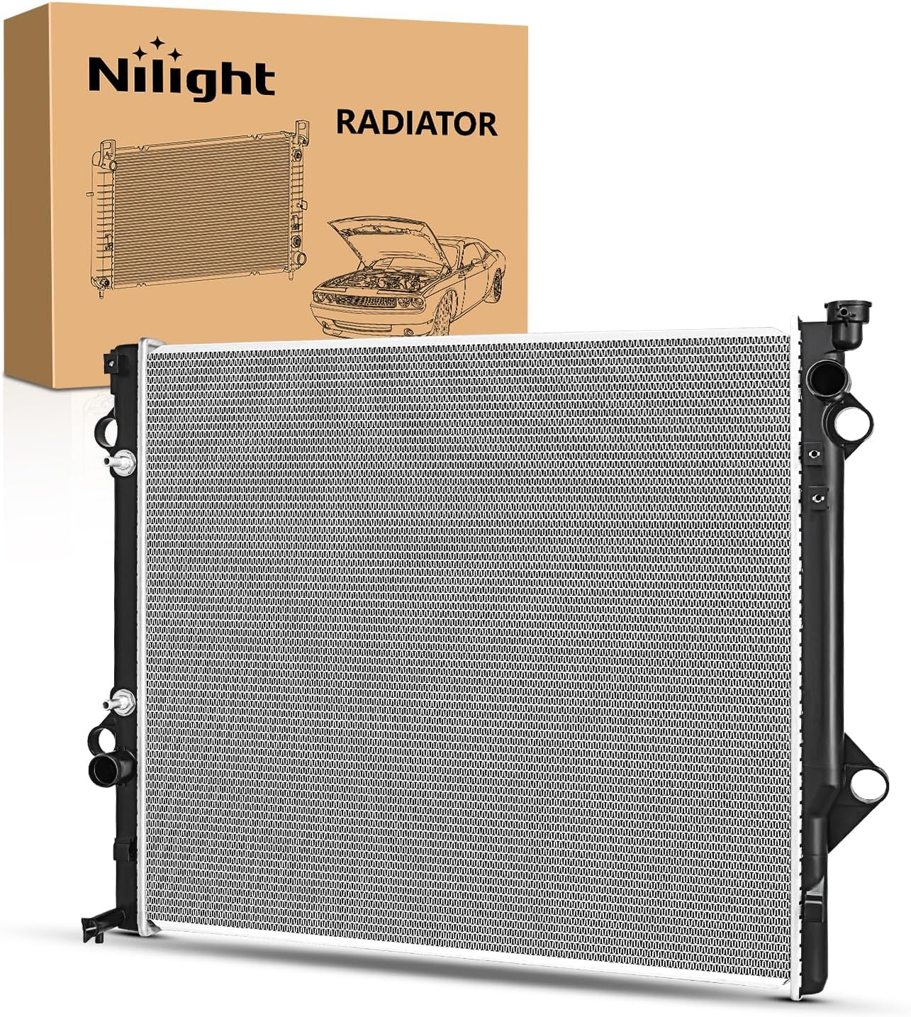 Radiator for Toyota 4Runner 2003 2004 2005 2006 2007 2008 2009, FJ Cruiser V6 4.0L 2007 2008 2009 2010 2011 2012 2013 2014 with Transmission Oil Cooler Replace# 1640031461