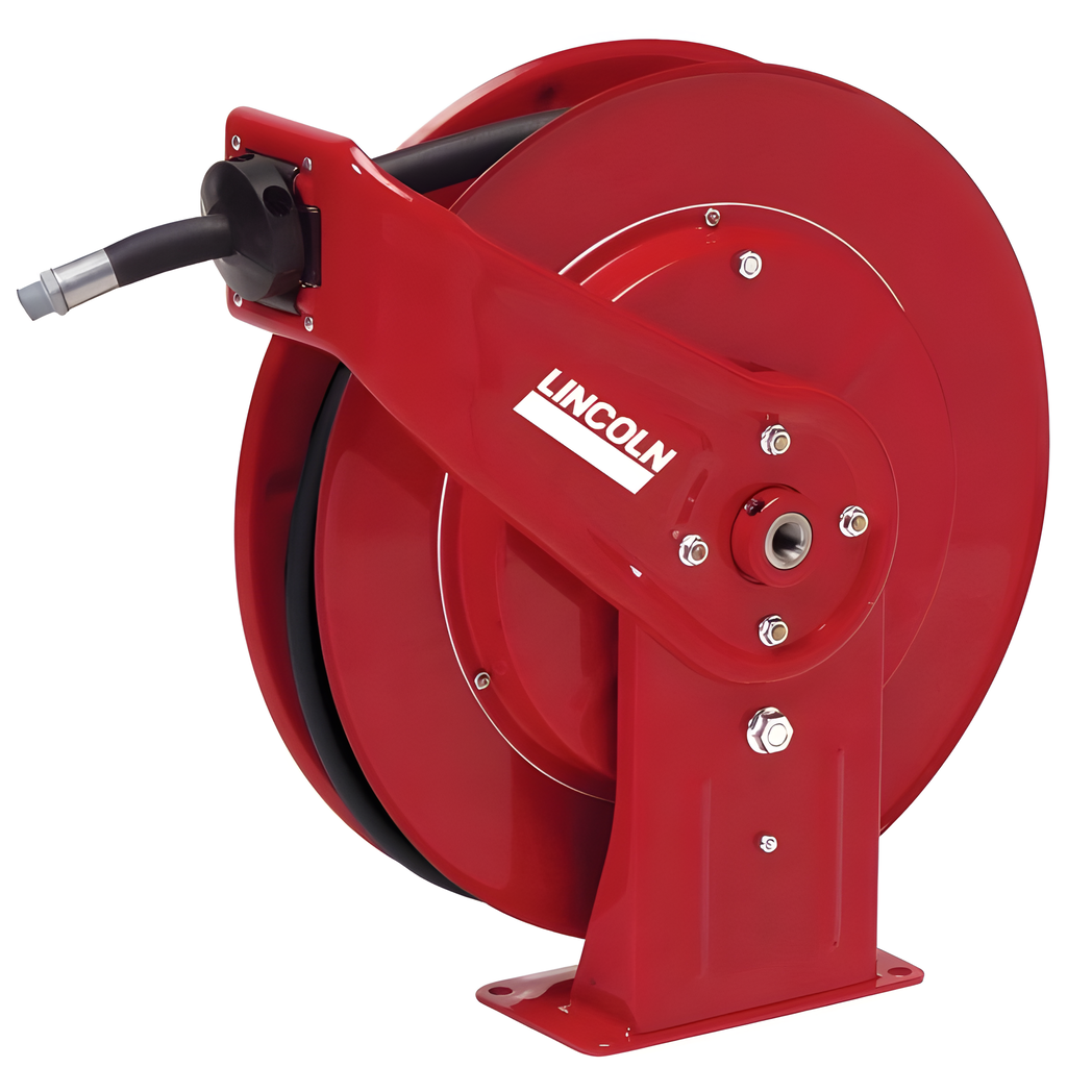 Lincoln85004-50BSpring Rewind Grease Hose Reel
