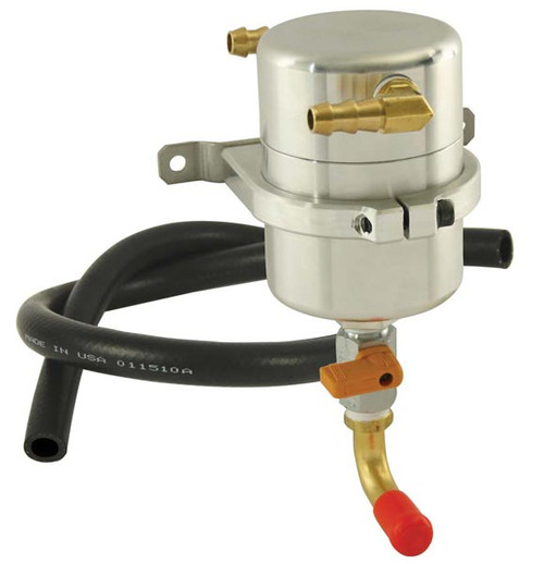Moroso 85474 Universal Air-Oil Separator/Catch Can - Billet Aluminum3/8" Hose