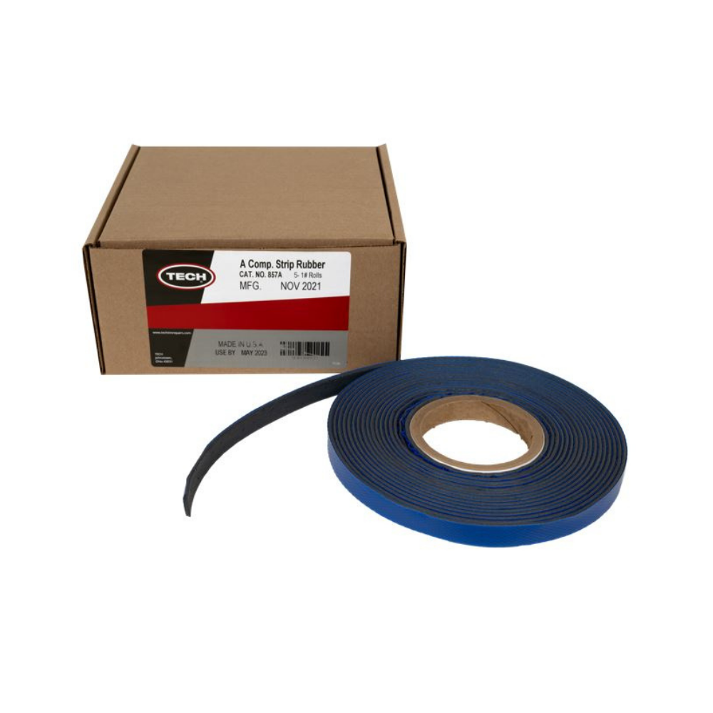 857A - A Compound Strip Rubber, Box of 5, 1lb Rolls