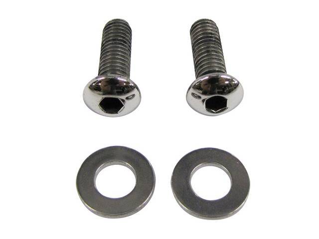 Thermostat Housing Mounting Kit, Polished Stainless Steel Button Head Bolts