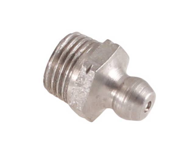Grease Fitting Zerk, 1/8 NPT, Straight, Stainless Steel