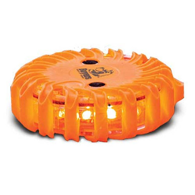 4" Round Rechargeable Magnetic Road Strobe Flare with 6 Flares and Charging Case