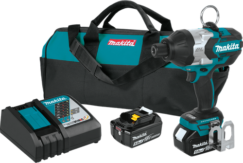 18V LXT™ Lithium-Ion Brushless Cordless High-Torque 7/16" Hex Impact Wrench Kit (5.0Ah), BL?™ Motor delivers, XWT09T