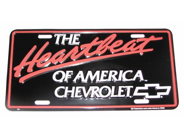 The Heartbeat of America, Chevrolet License Plate