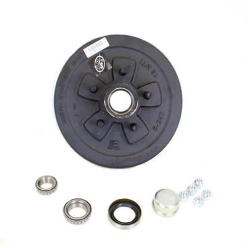 Dexter 5-4.5" Bolt Circle Trailer Hub/Drum with Parts for a 3,500 lbs. Trailer Axle - 545LB3E-DB