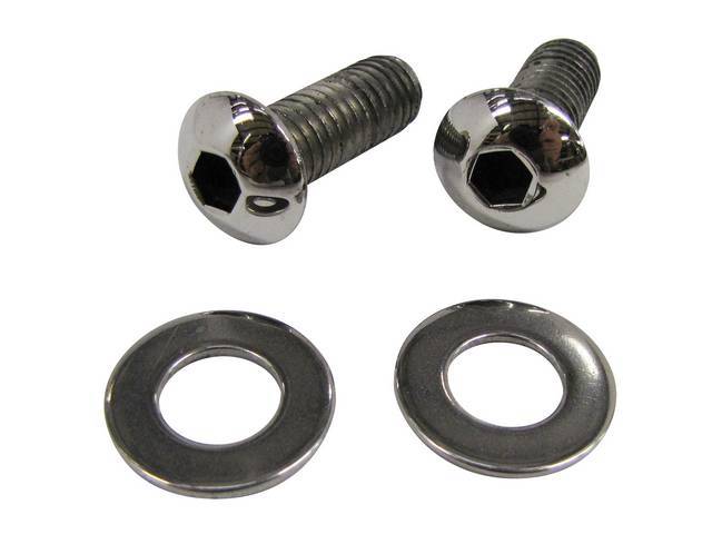 Bolt Kit, Fuel Pump, Polished Stainless Steel Button Head Bolts