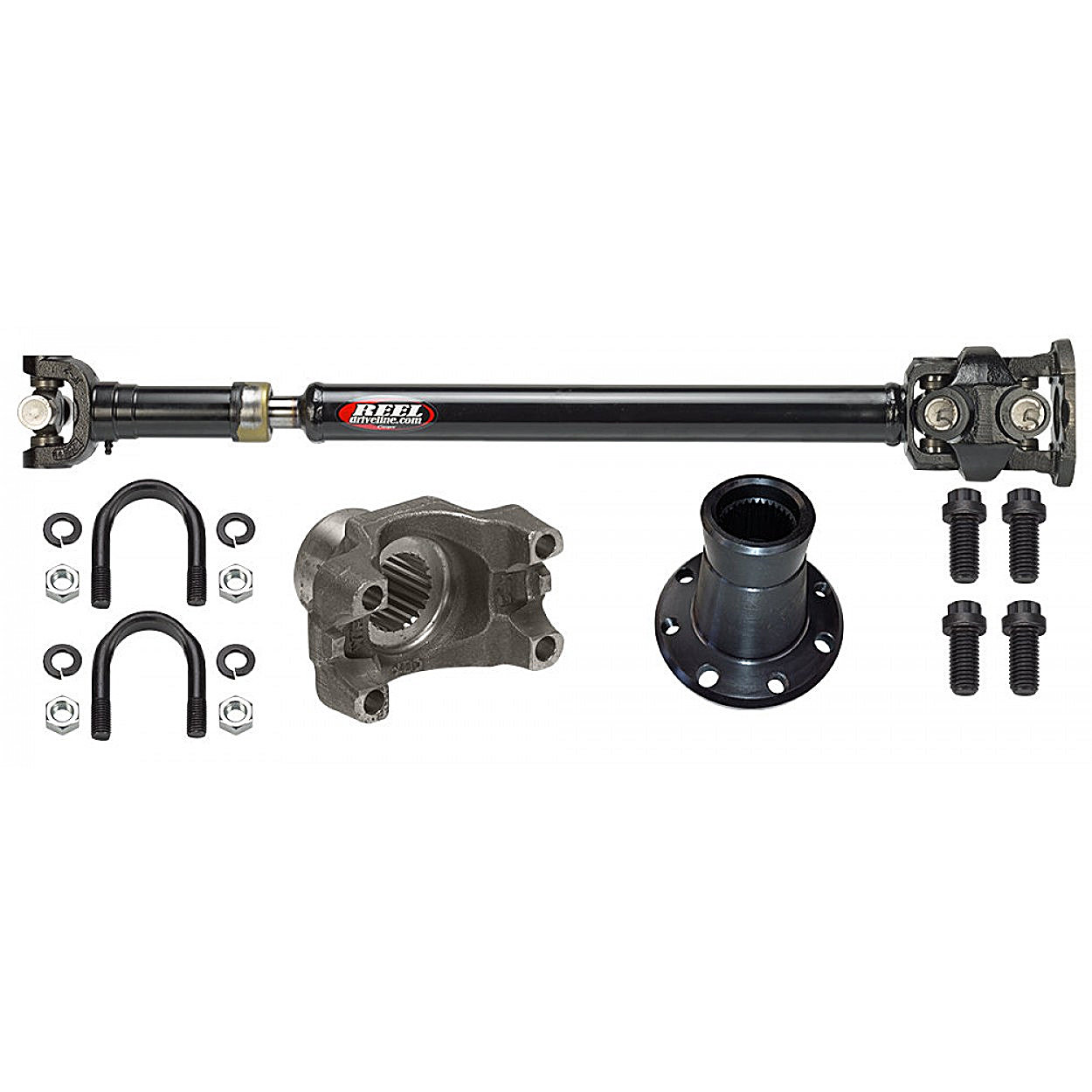 J.E. Reel 3512JK-24FM-BFGD Heavy Duty 1350 Rear Drive Shaftfor 12-18 Jeep Wrangler JK with Manual Transmission