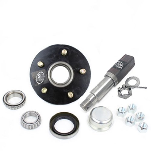 Square SP20484X 84 Spindle & 5-5.5" Bolt Circle Trailer Hub - SP284555LB1E