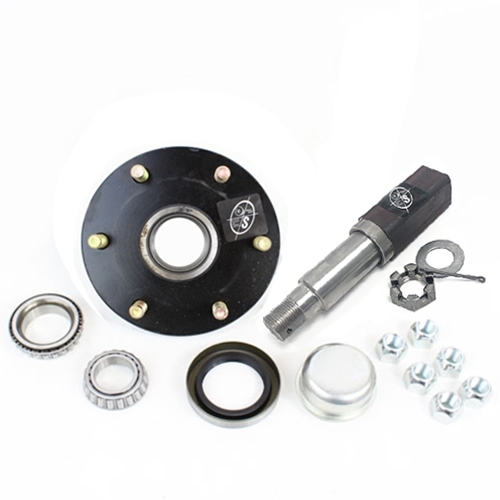 Square SP20484X 84 Spindle & 6-5.5" Bolt Circle Trailer Hub - SP284655LB1E