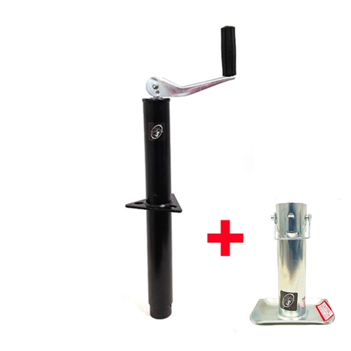 Ram 5,000 lbs. A-Frame Trailer Jack w/Zinc Round Tube Foot - TJA-5000-B-JF-101-Z