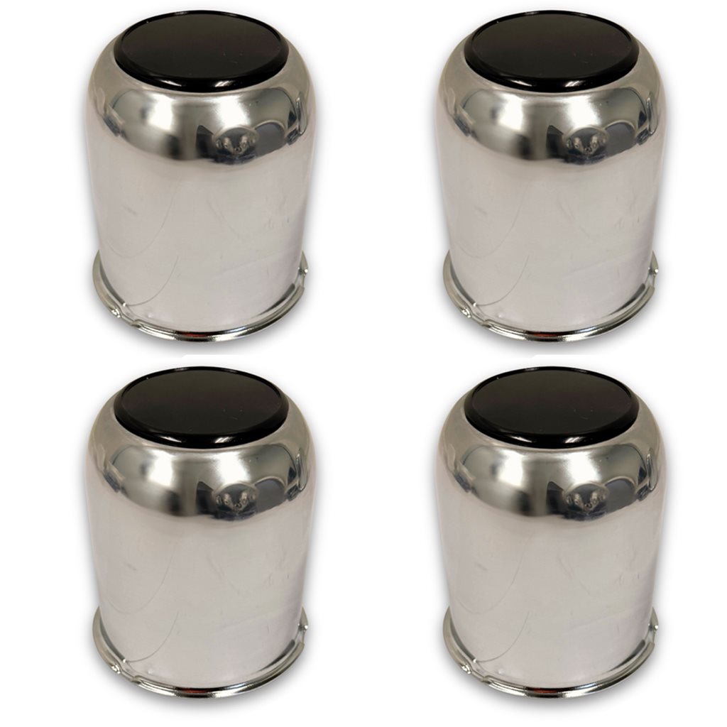 Four 3.19" Solid Push Through Center Caps - X4319