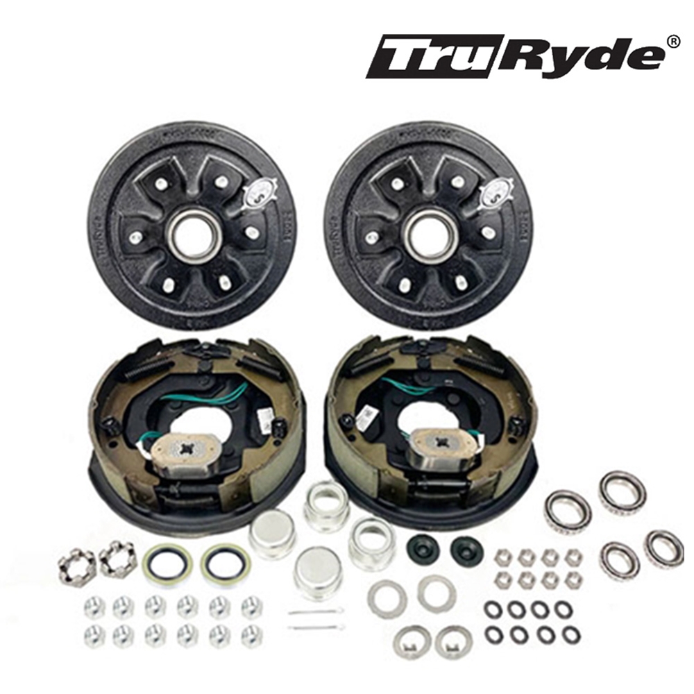 6-5.5" Bolt Circle 4,400 lbs. TruRyde Trailer Axle Electric Brake Kit - BK655ELE-44K