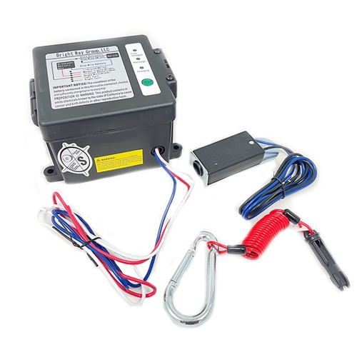 SOUTHWEST WHEEL Side Load LED Breakaway Kit & Charger with 4 Feet Zip Breakaway Cable -2382-ZIP4