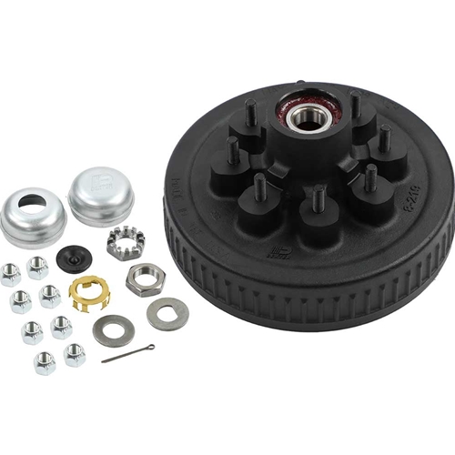 Dexter Pre-Greased Easy Assemble 8 on 6.5" Hub and Drum 1/2" Studs for 7,000 lbs. Trailer Axle - K08-219-1G