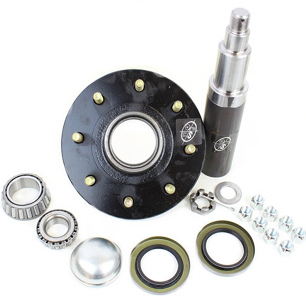 Round R50642X 42 Spindle & 8-6.5" Bolt Circle 9/16" Trailer Hub - R54242865LB1E-916